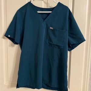 Figs Catrina xl Caribbean Blue scrub top